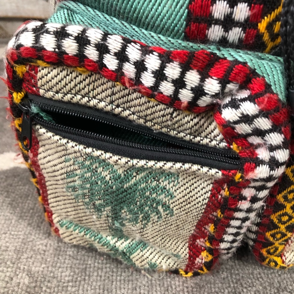 Palm Tree Tropical Vacation Backpack Lounge India Well Made zippers Pockets - Picture 3 of 13